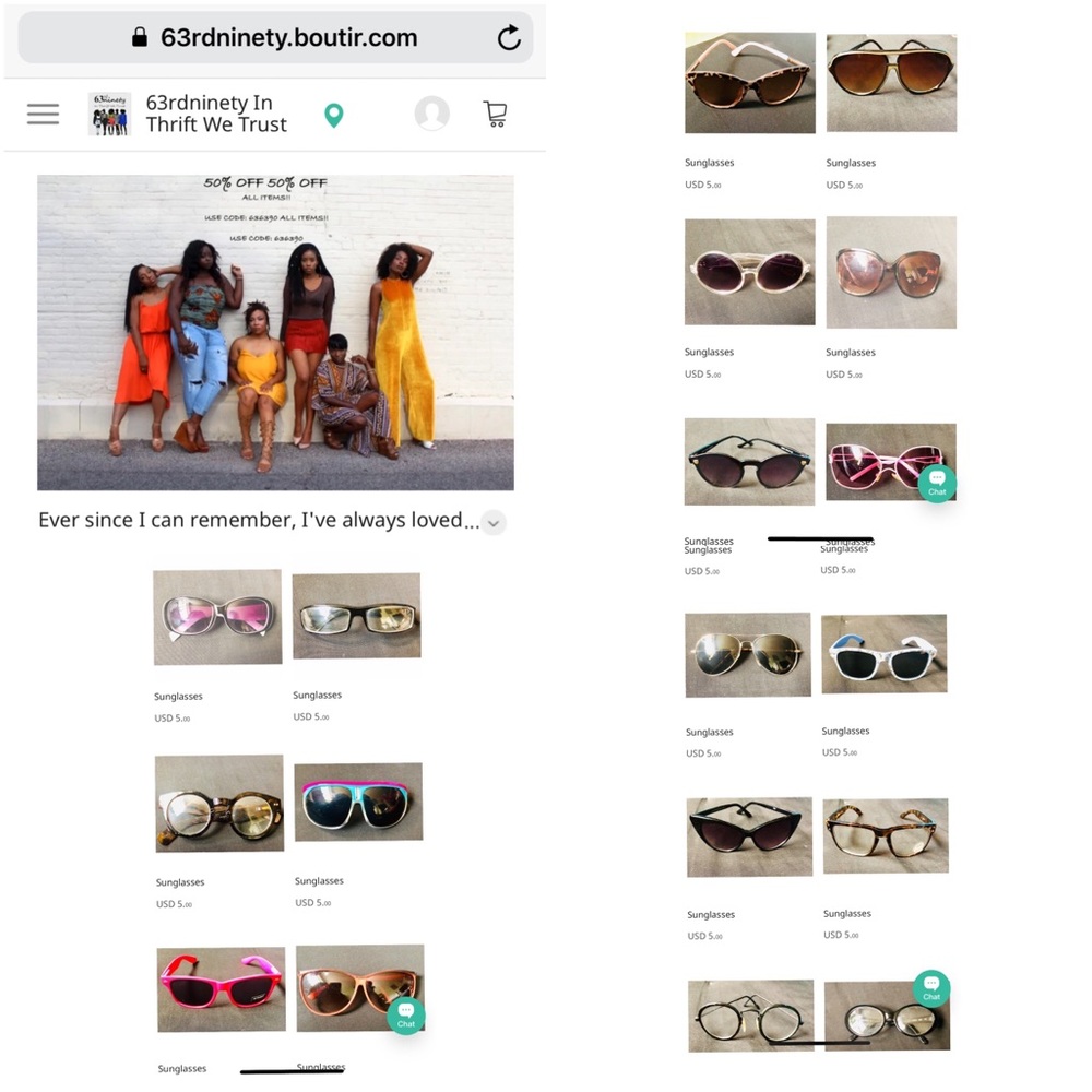 $5 SUNGLASSES $5 SUNGLASSES 63rdNinety.boutir.com